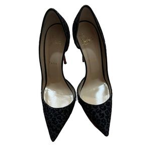 Black Leopard print  iriza loubouton